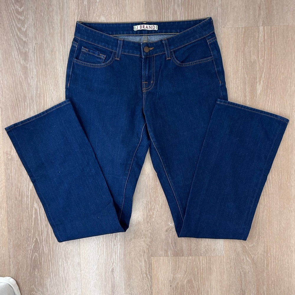 J Brand Women's Dark Blue Cut3620 Style#37018U324 Straight Leg Jeans Size 30